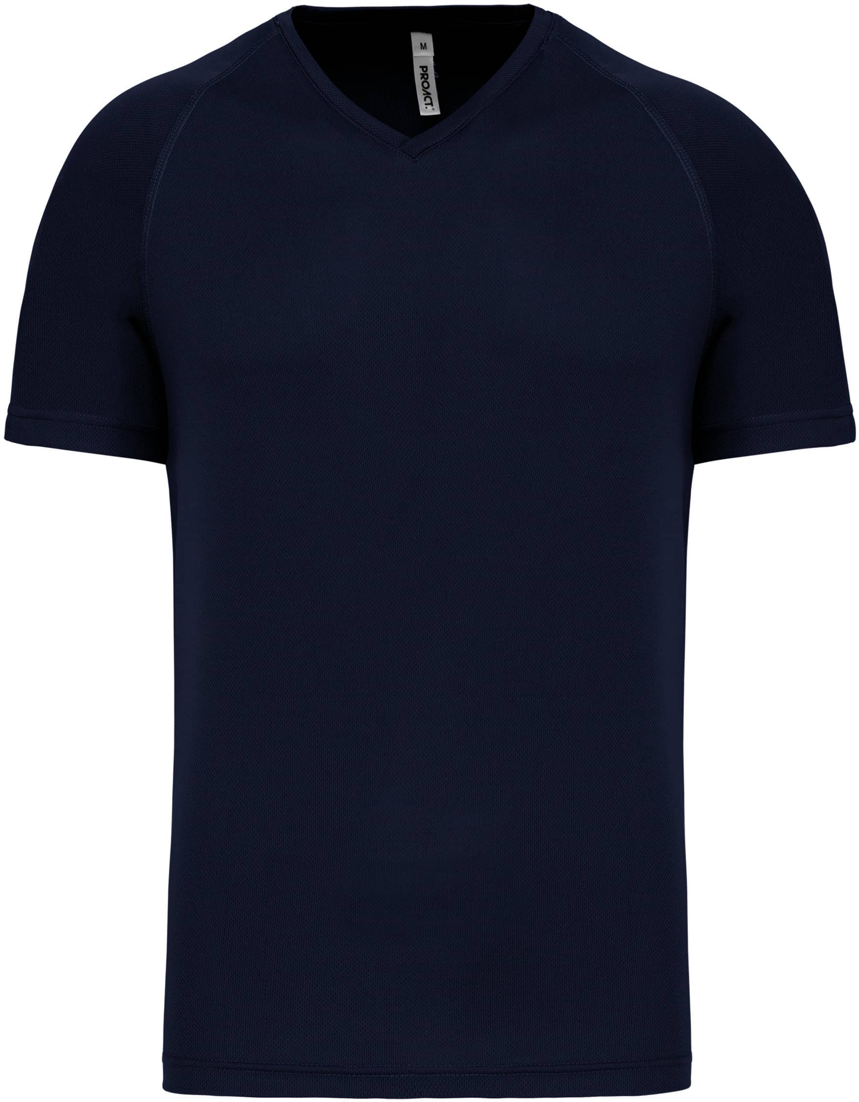 Herren Kurzarm-Sportshirt mit V-Ausschnitt