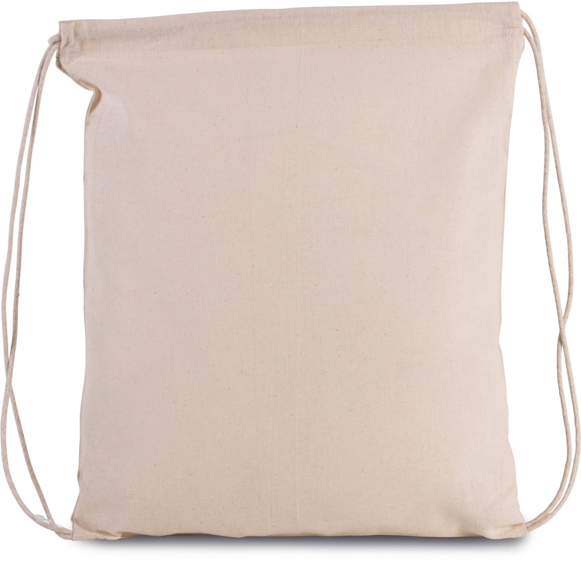 Kleiner Rucksack aus Bio-Baumwolle mit Kordeln - Natural