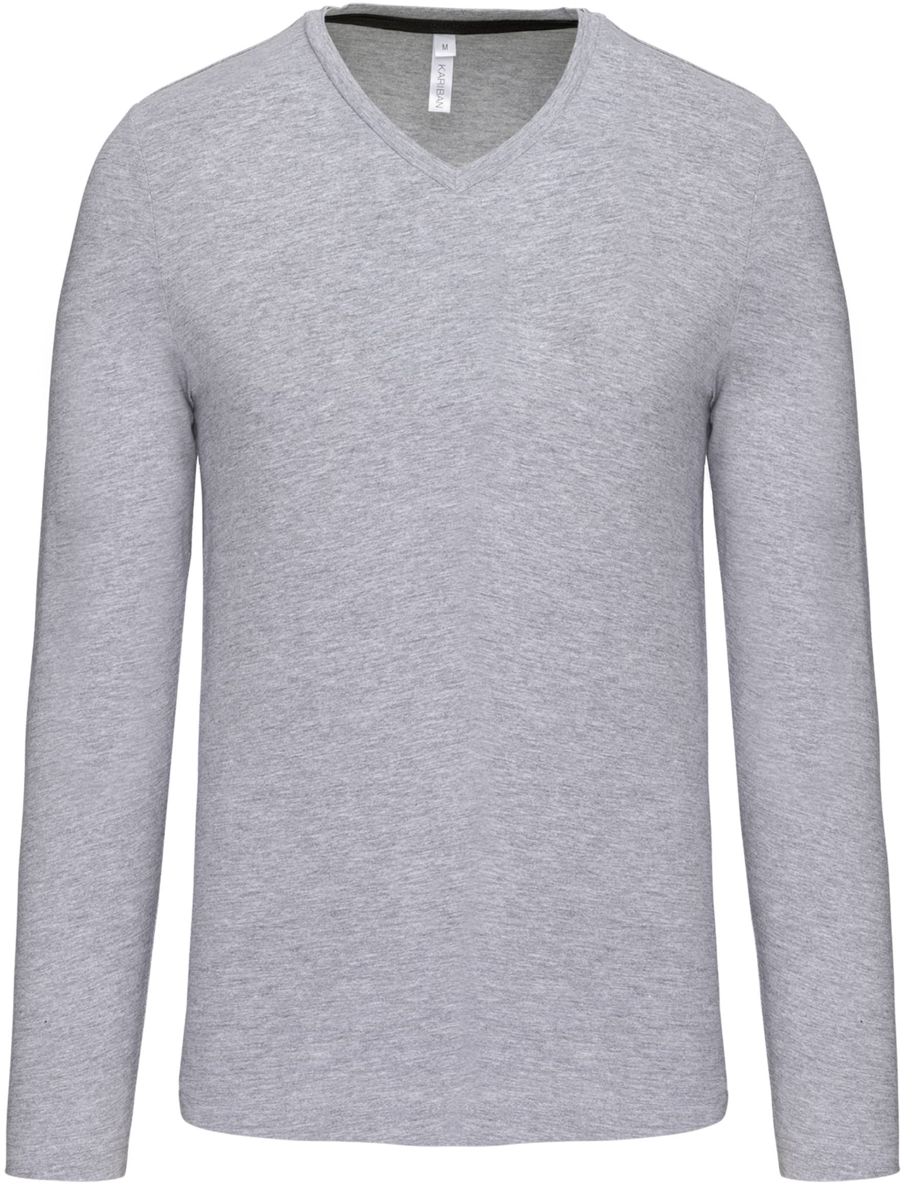 Men`s long-sleeved V-Neck T-shirt