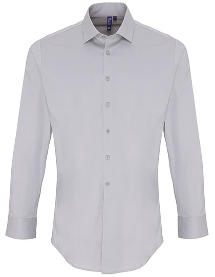 Men´s Stretch Fit Poplin Long Sleeve Cotton Shirt