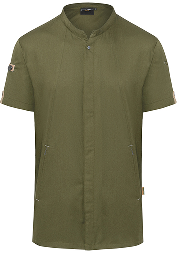 Recycelte Kurzarm-Herren-Kochjacke "Green-Generation"