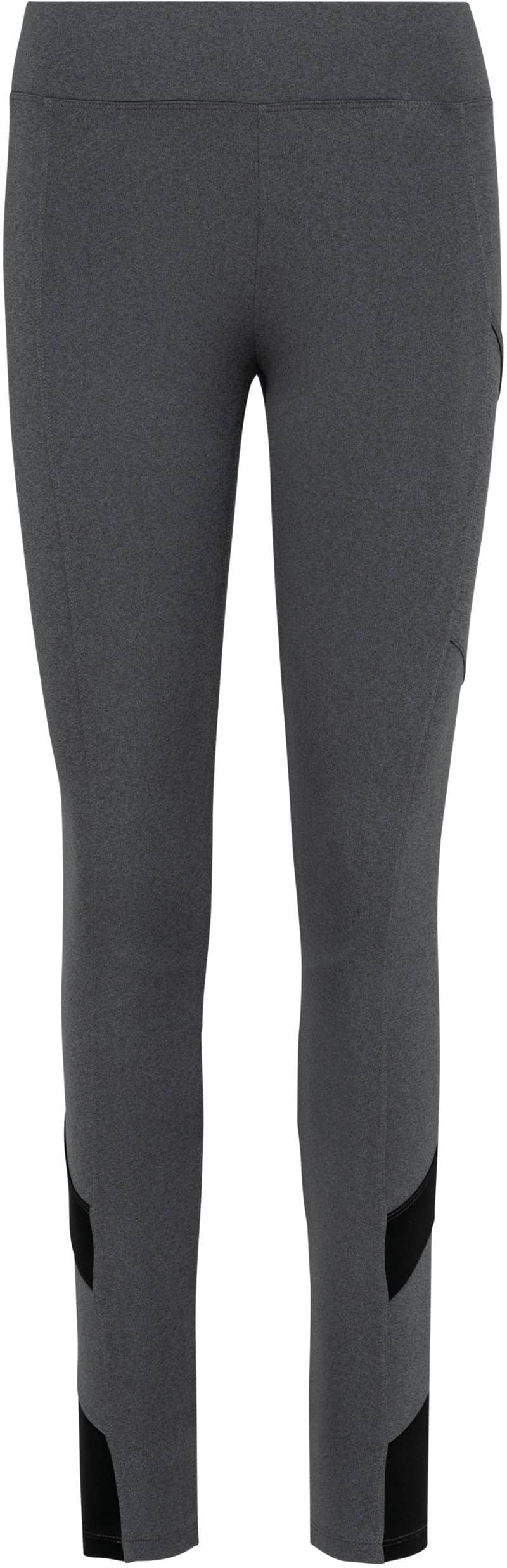 Zweifarbige Damen-Leggings - Dark Grey Heather / Black