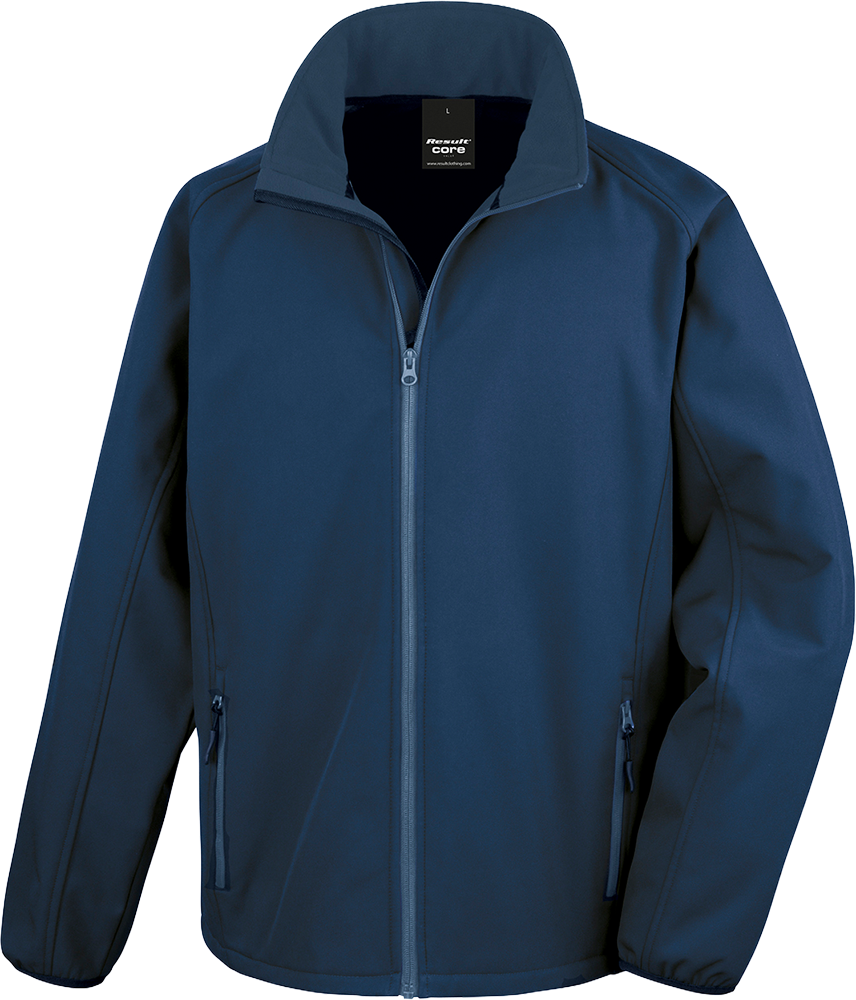 Men's Printable Softshell Jacket with Recycled Fleece Inner