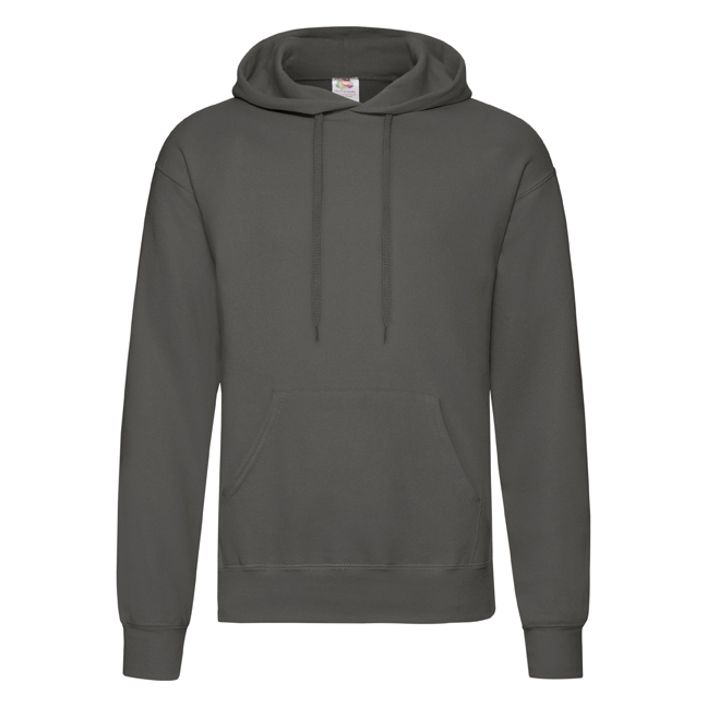 Flauschiger klassischer Herren-Hoodie mit Kängurutasche