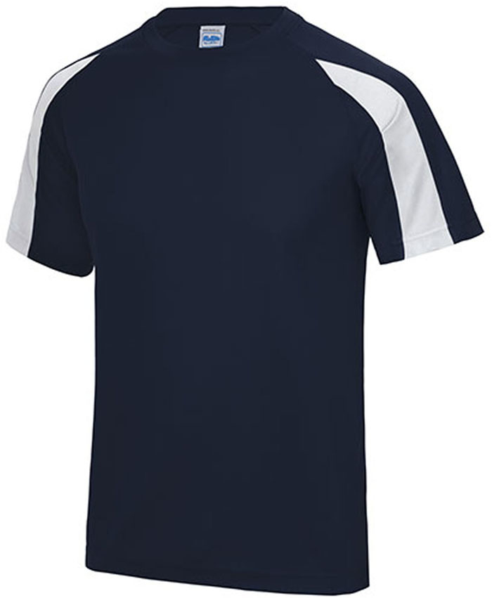 Schnell trocknendes Unisex Kontrast-T-Shirt