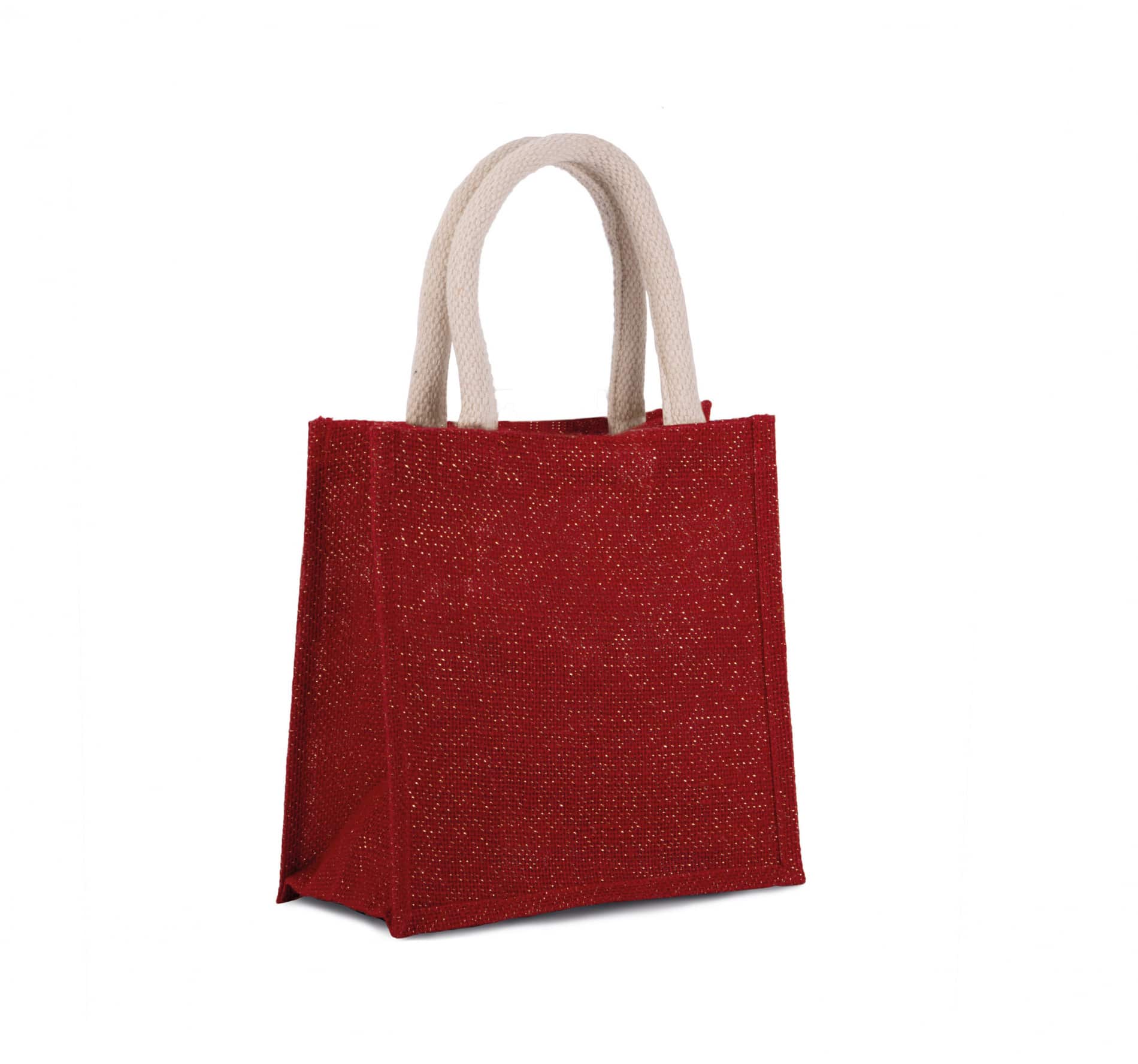 Jutetasche im Cabas-Stil Klein - Zweifarbig