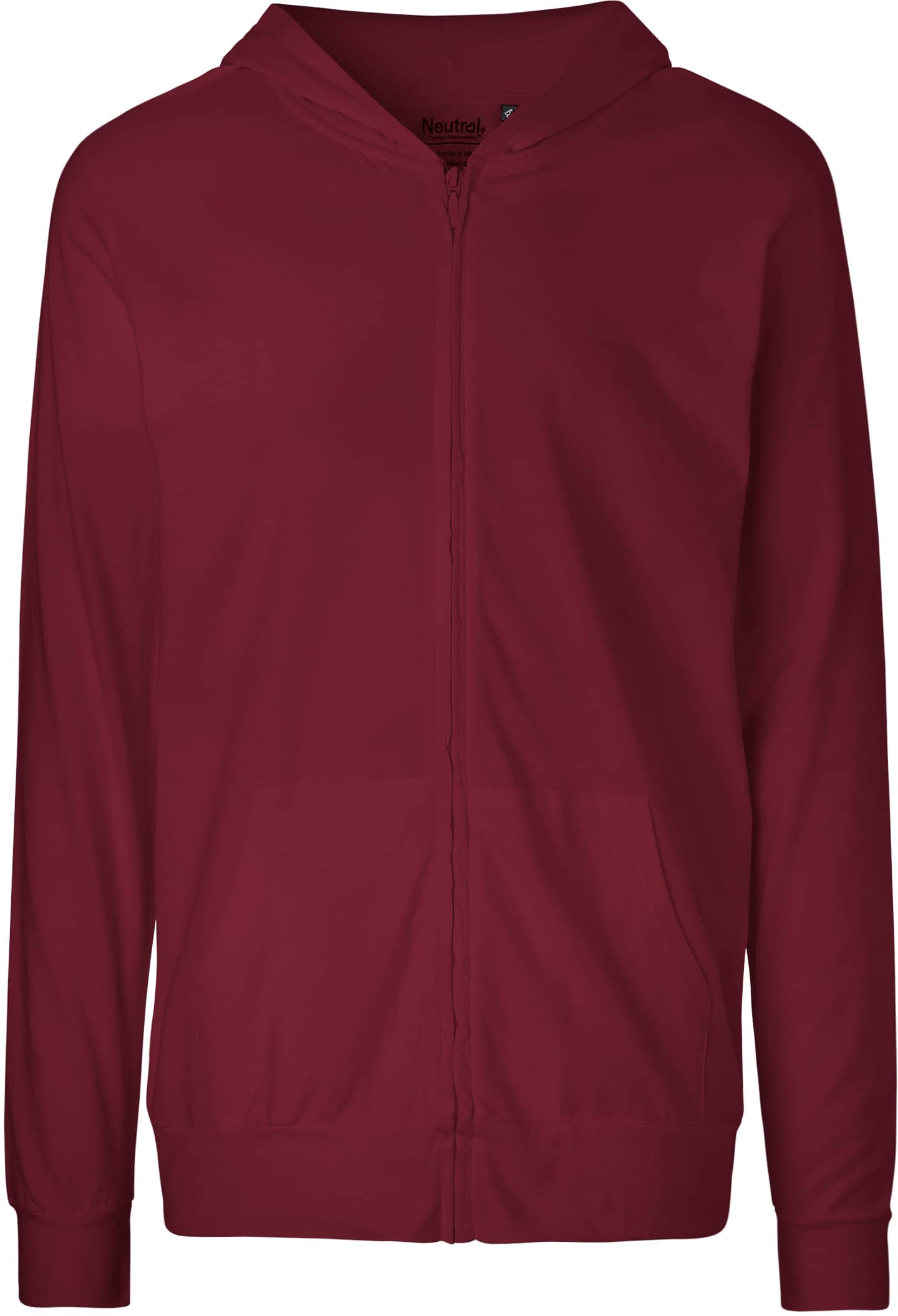 Unisex Jersey Hoodie With Zip