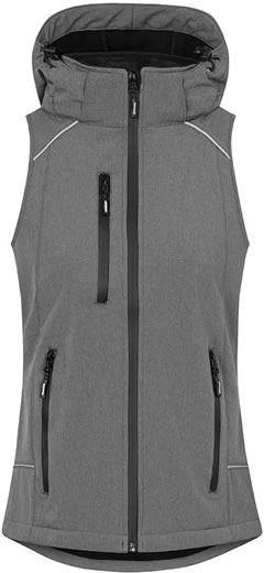 Damen-Softshellweste mit Kinnschutz - 8.000 mm
