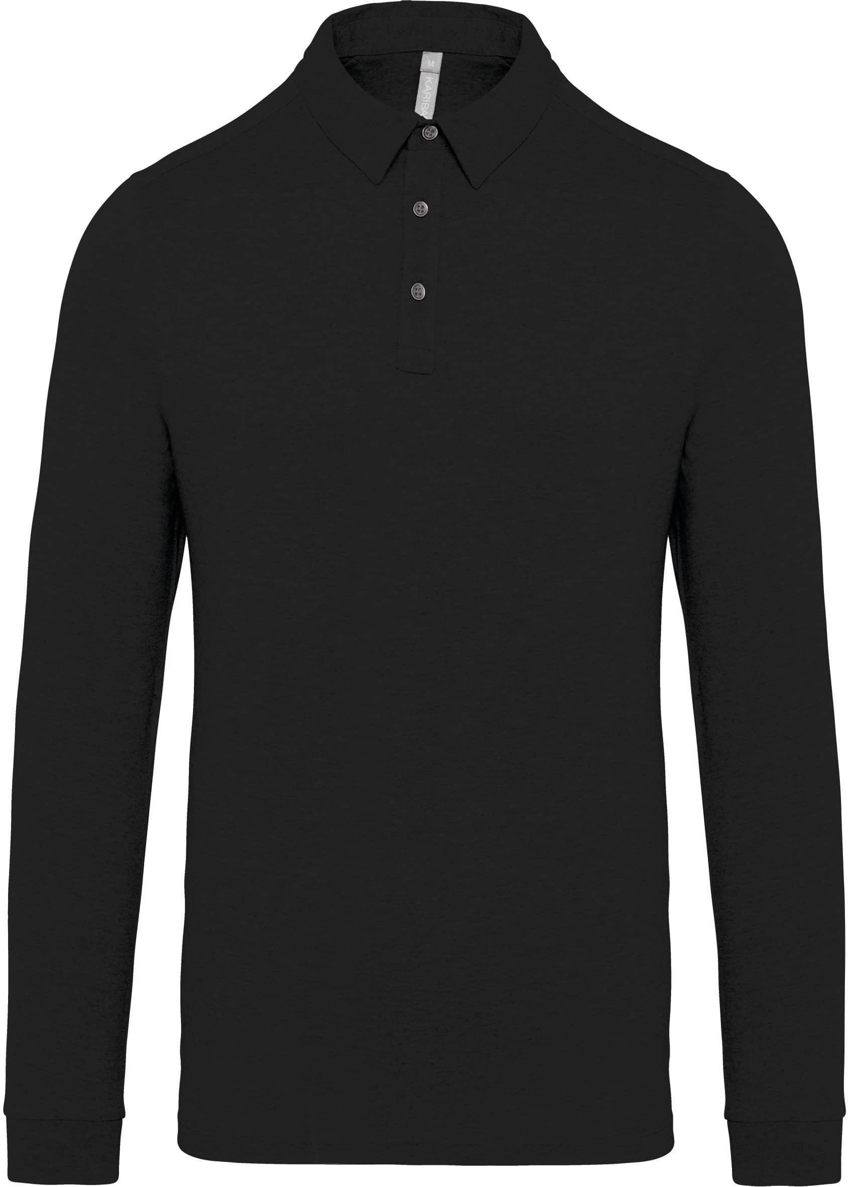 Langarm-Polohemd für Herren aus Jersey