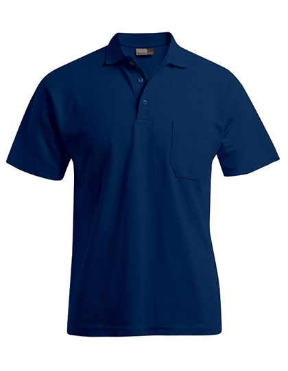 Schweres Herren-Poloshirt mit Brusttasche