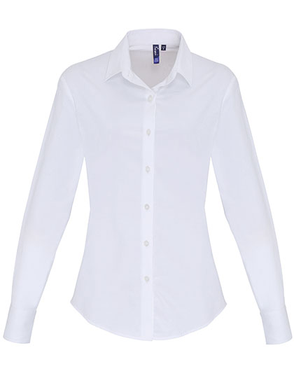 Women´s Stretch Fit Poplin Long Sleeve Cotton Shirt