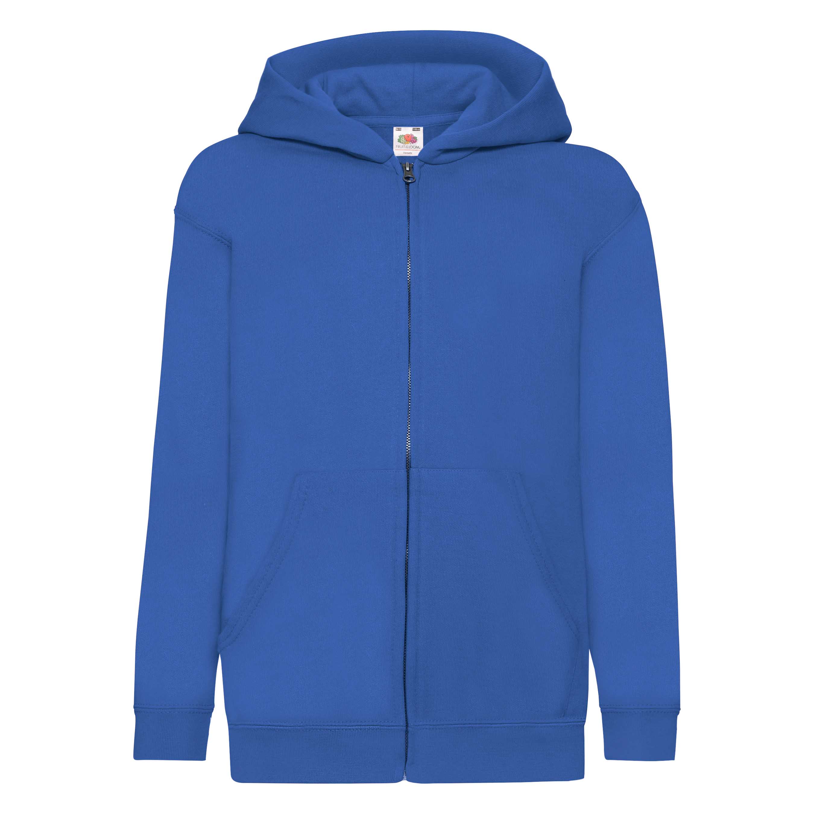 Flauschiger klassischer Kinder Zip-Hoodie