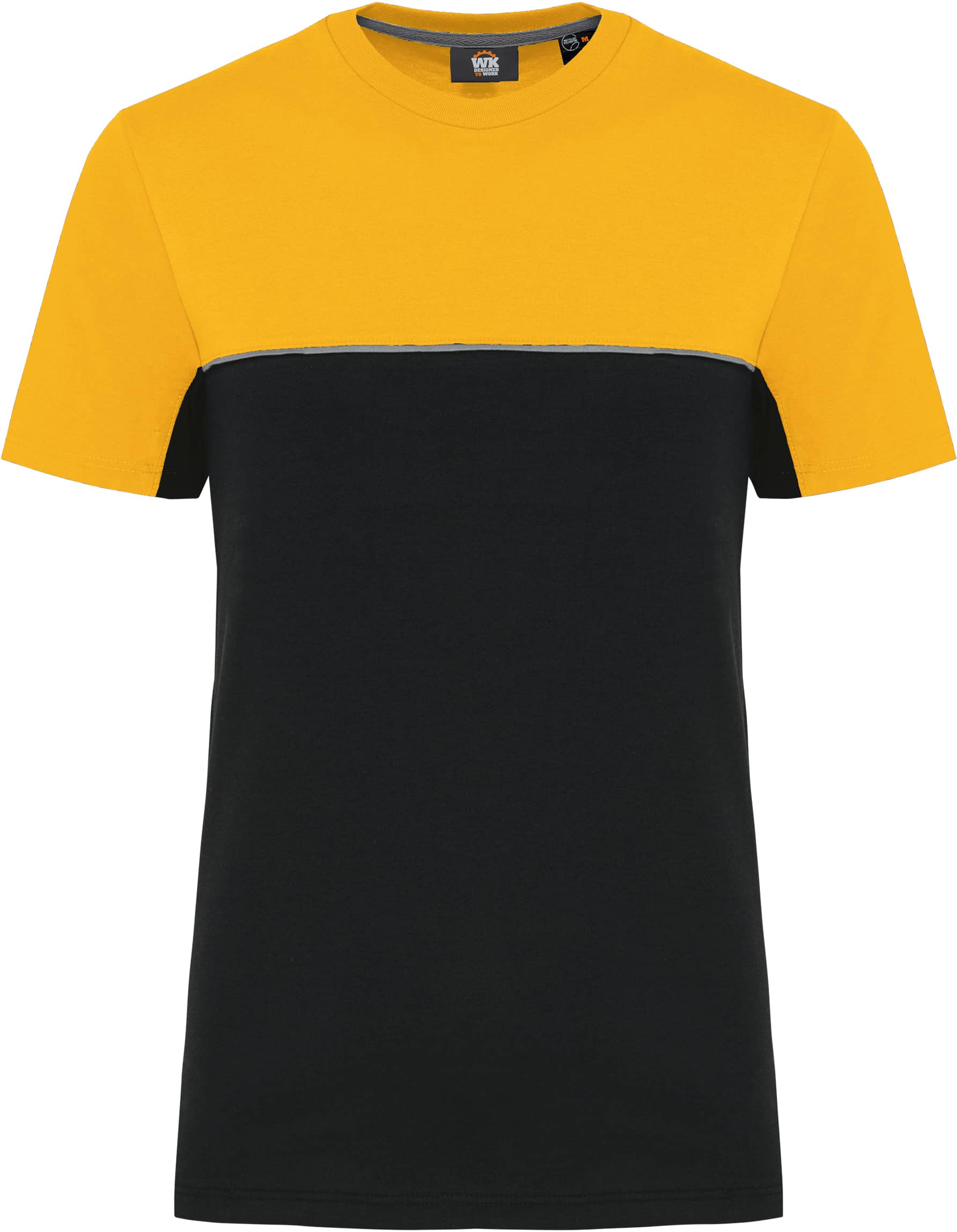 Zweifarbiges umweltfreundliches Unisex-T-Shirt mit kurzen Ärmeln