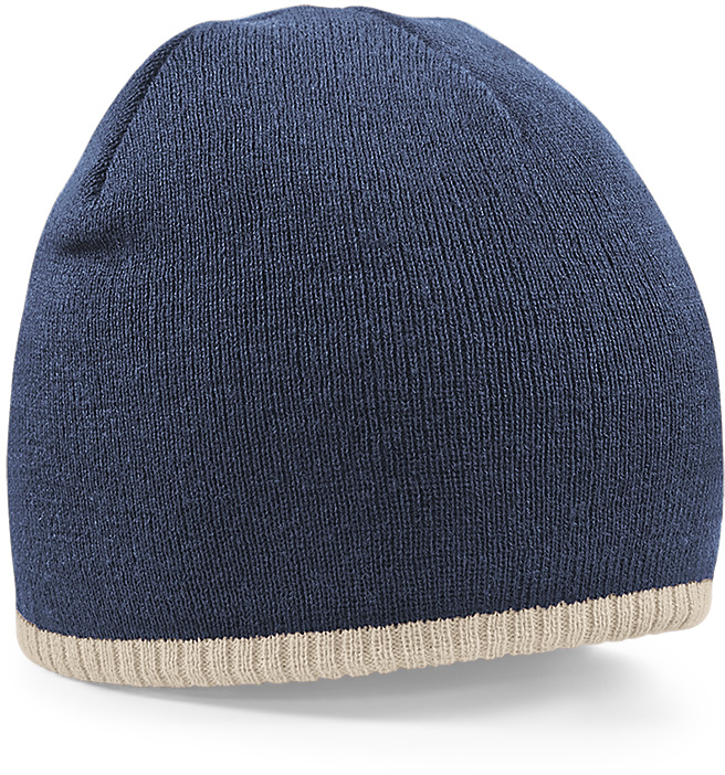 Two-Tone Pull-On Beanie