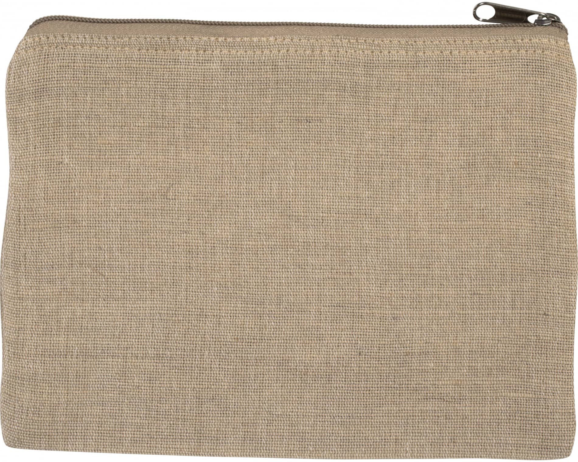 Kleine Tasche aus Jute-Baumwollmischgewebe - Natural