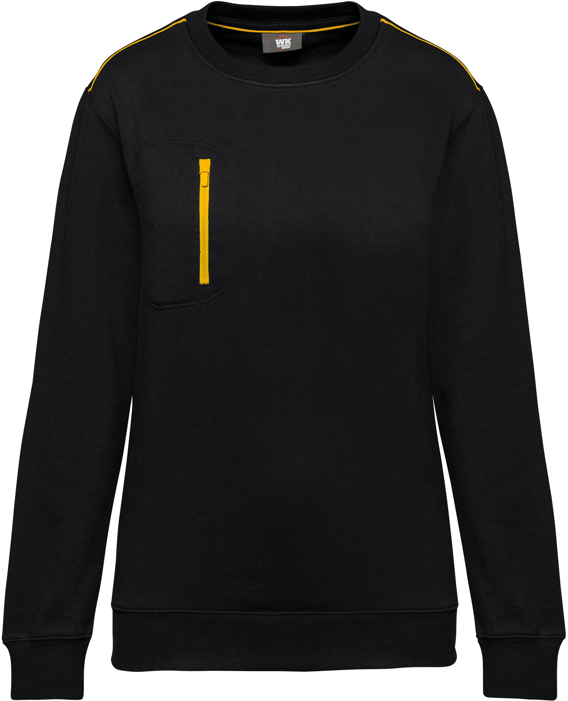 Day To Day Unisex-Sweatshirt mit kontrastfarbener Zip-Tasche