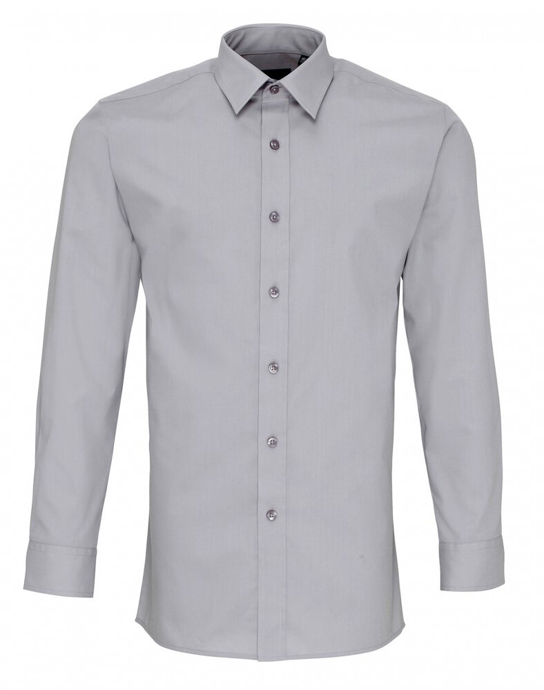 Men´s Long Sleeve Fitted Poplin Shirt