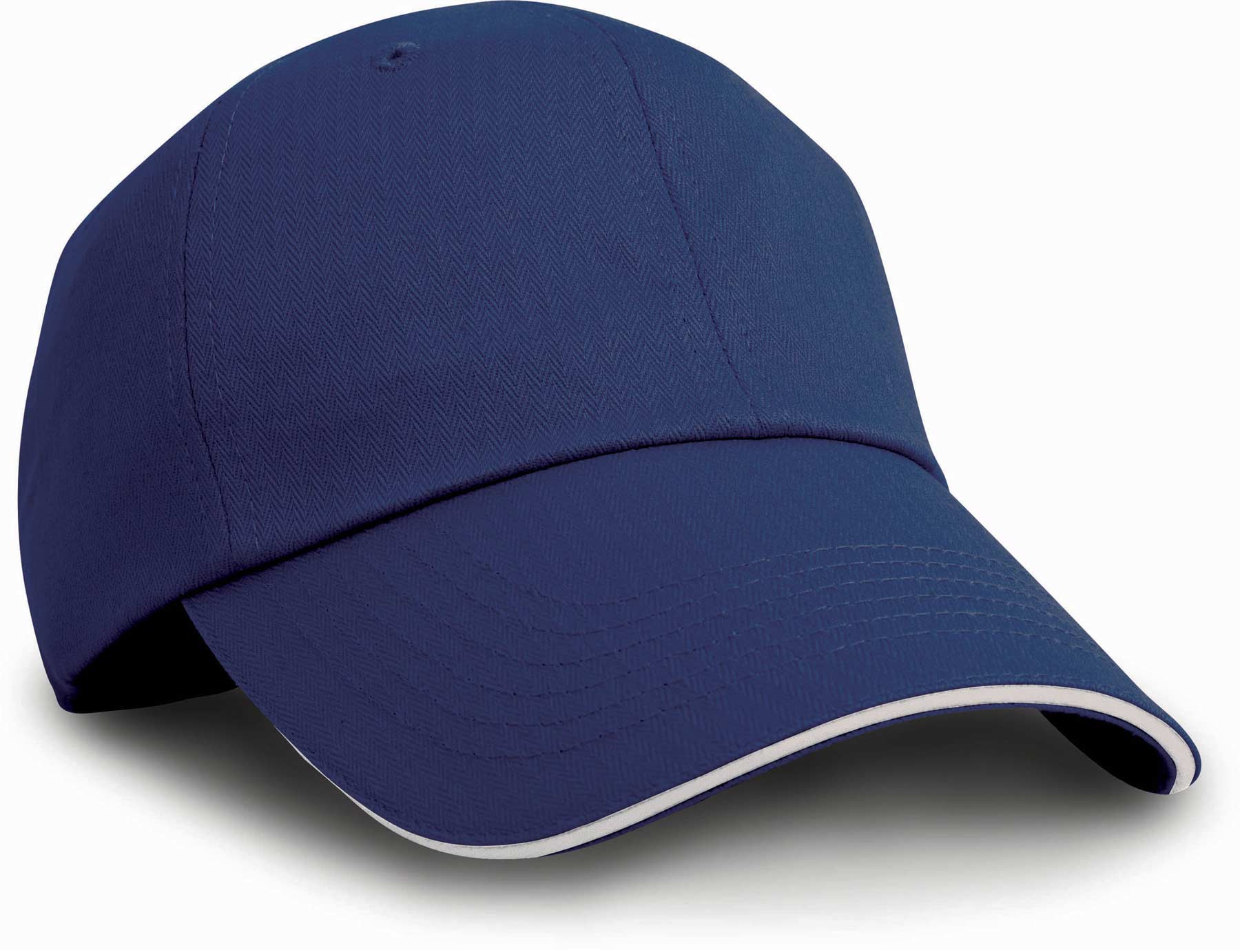 Herringbone Cap With Sandwich Peak
