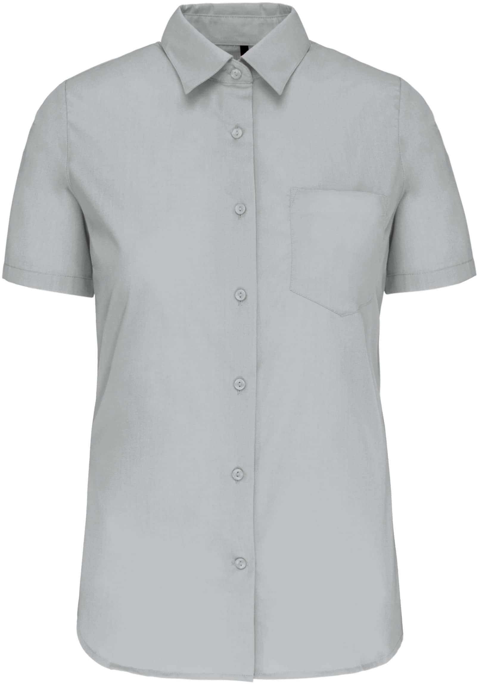 Damen Popelinebluse Kurzarm