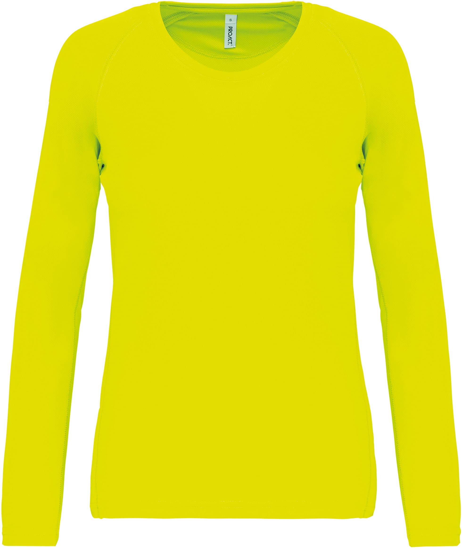 Damen Basic Sport Funktionsshirt Langarm - Fluorescent