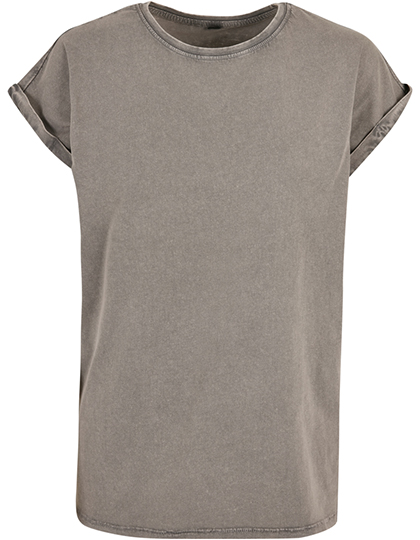 Ladies´ Acid Washed Extended Shoulder Tee