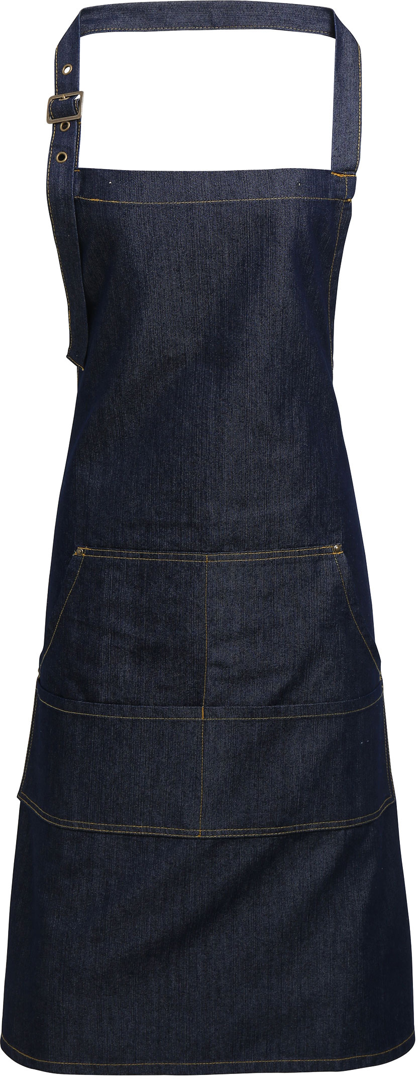 Jeans Stitch Denim Bib Apron