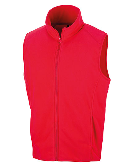 Unisex Micro-Fleeceweste mit Ziernähten