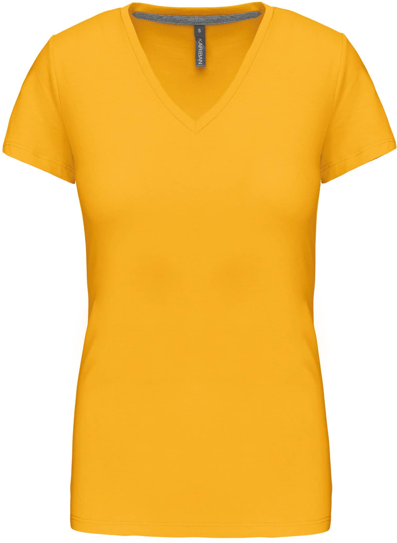 Ladies` Short-sleeved V-Neck T-Shirt