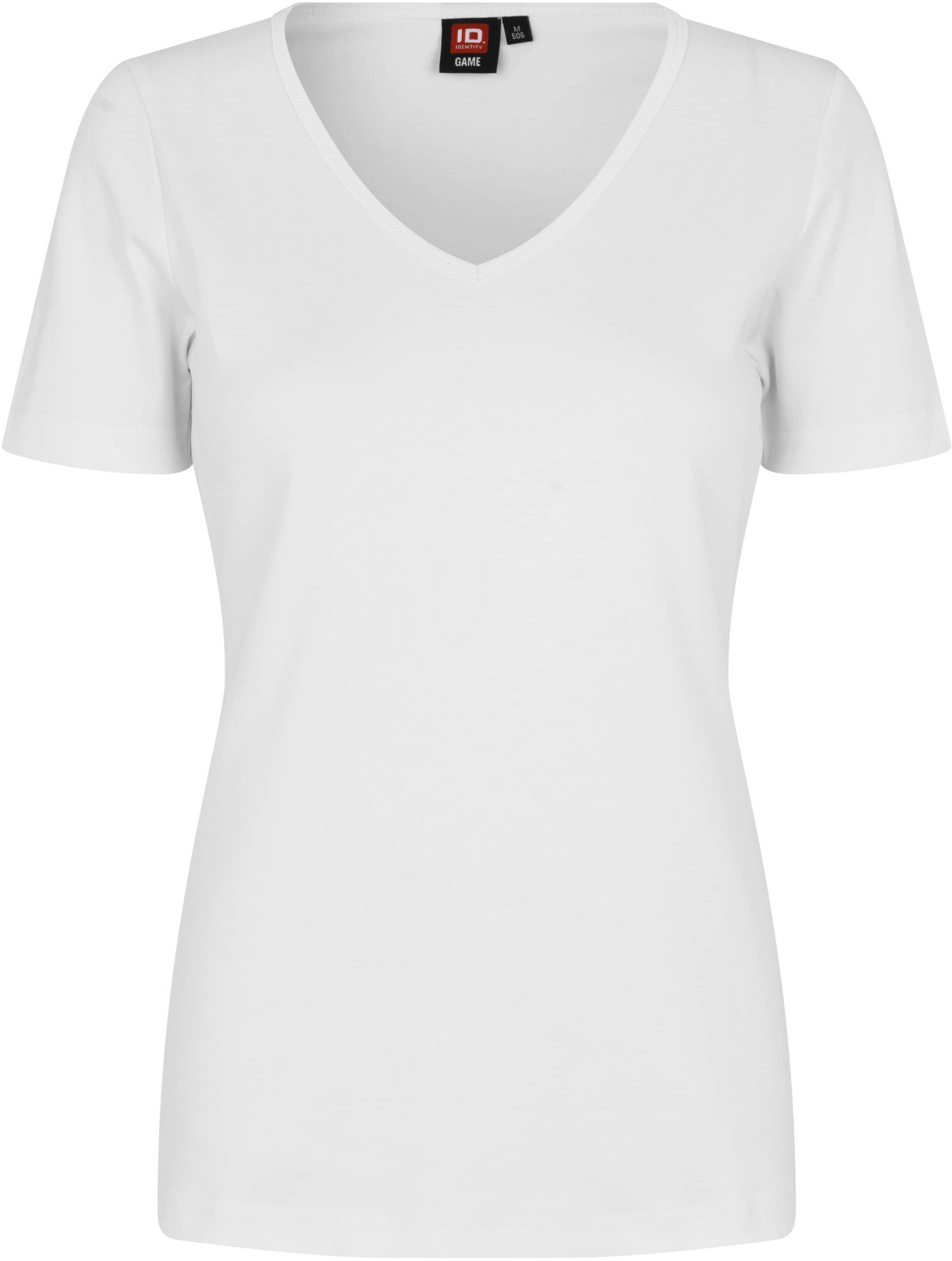 Interlock T-Shirt mit V-Ausschnitt