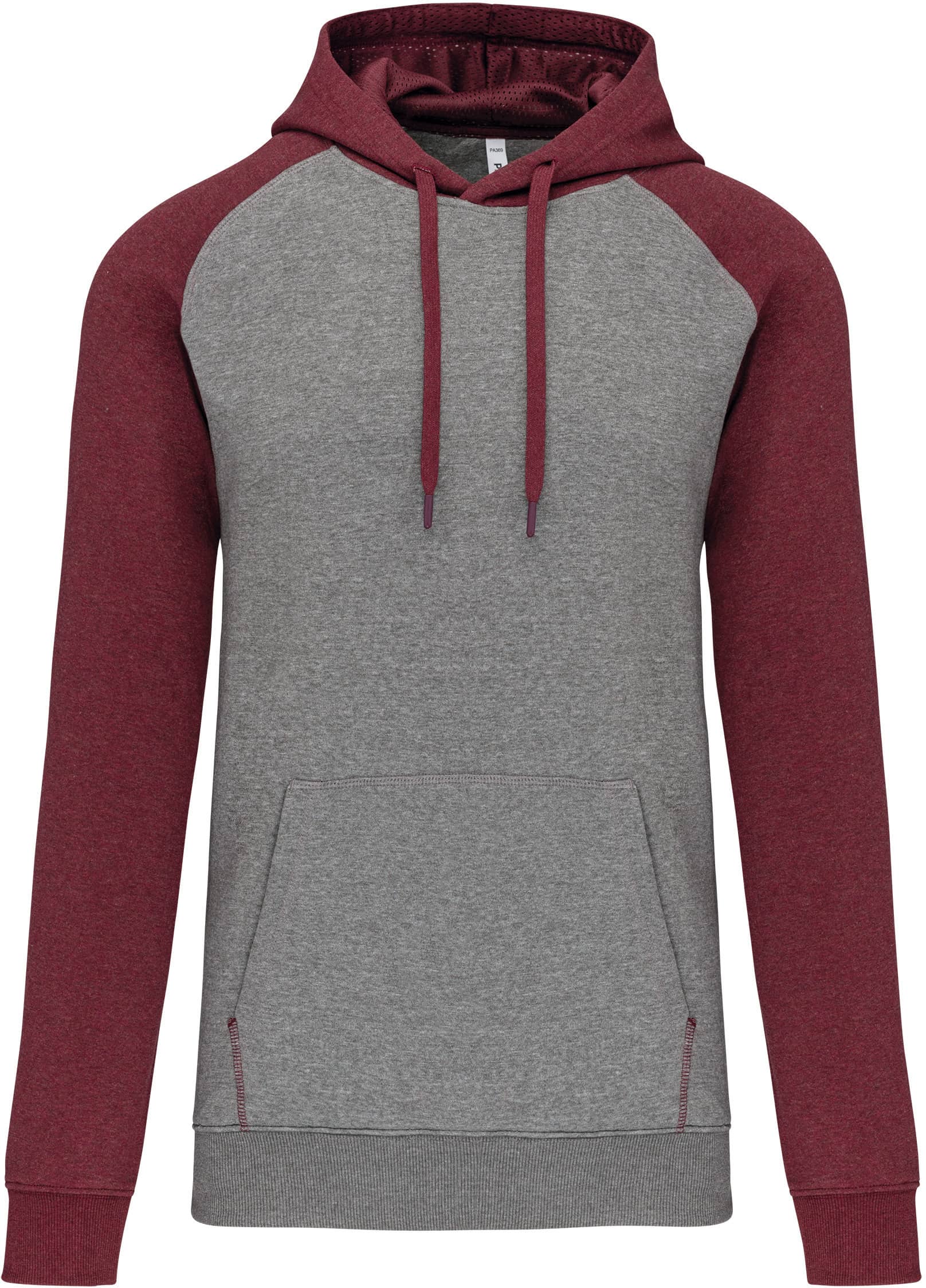 Zweifarbiges Kapuzensweatshirt für Erwachsene