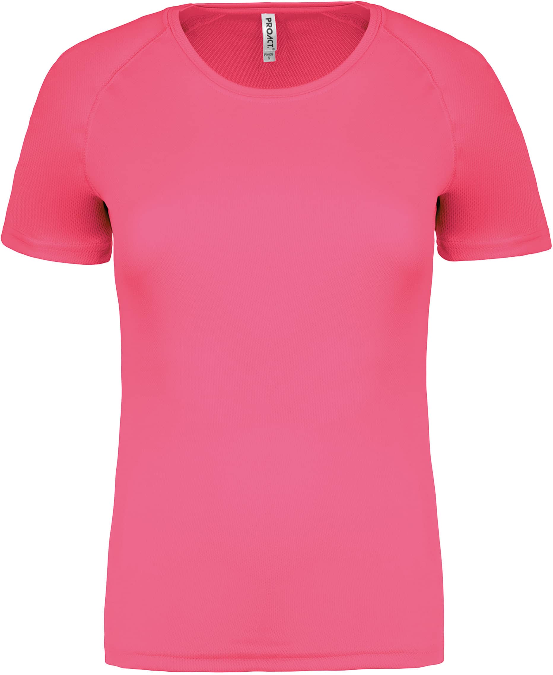 Damen Basic Sport Funktionsshirt Kurzarm - Fluorescent