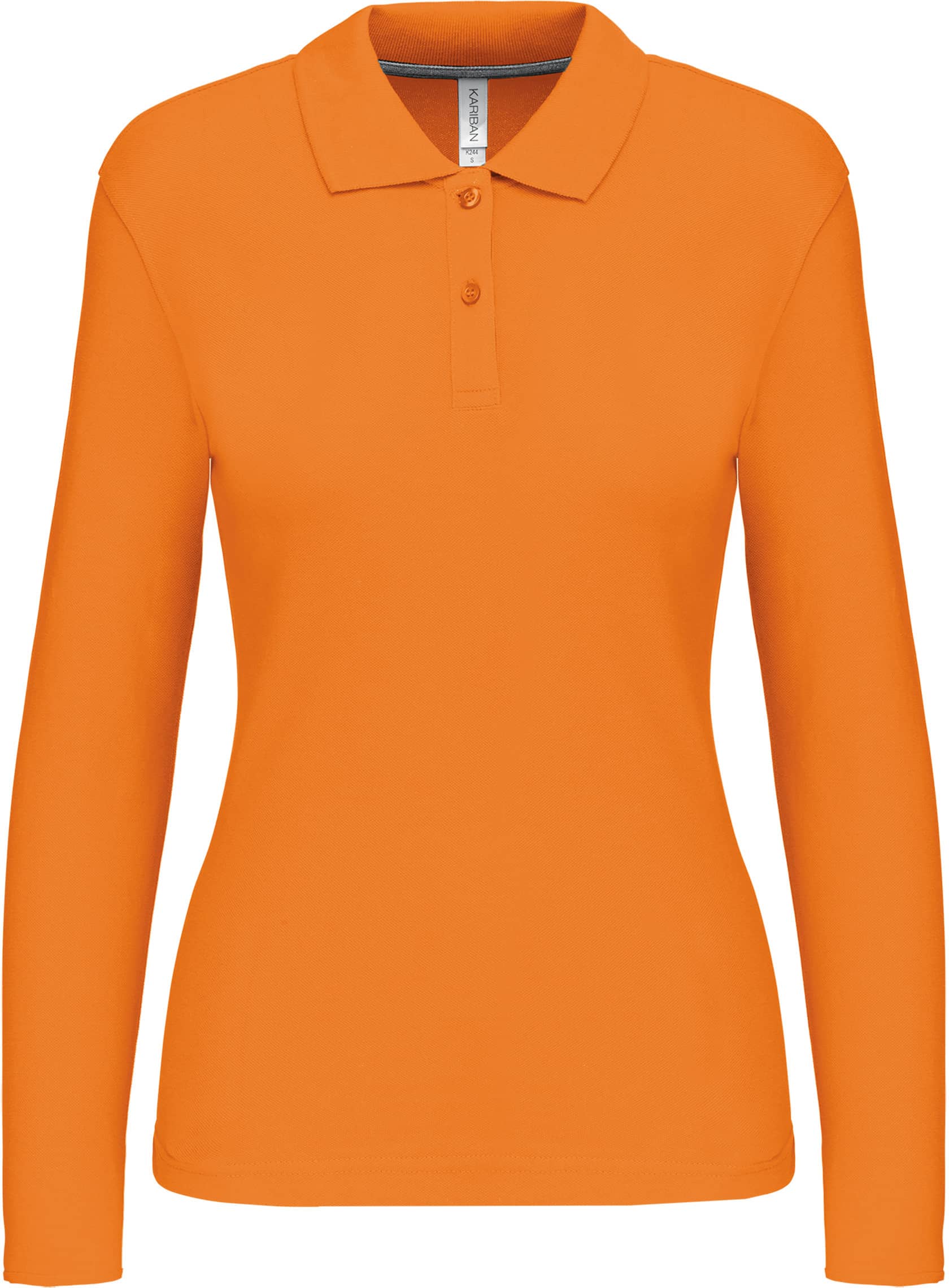 Damen Piqué Poloshirt Langarm