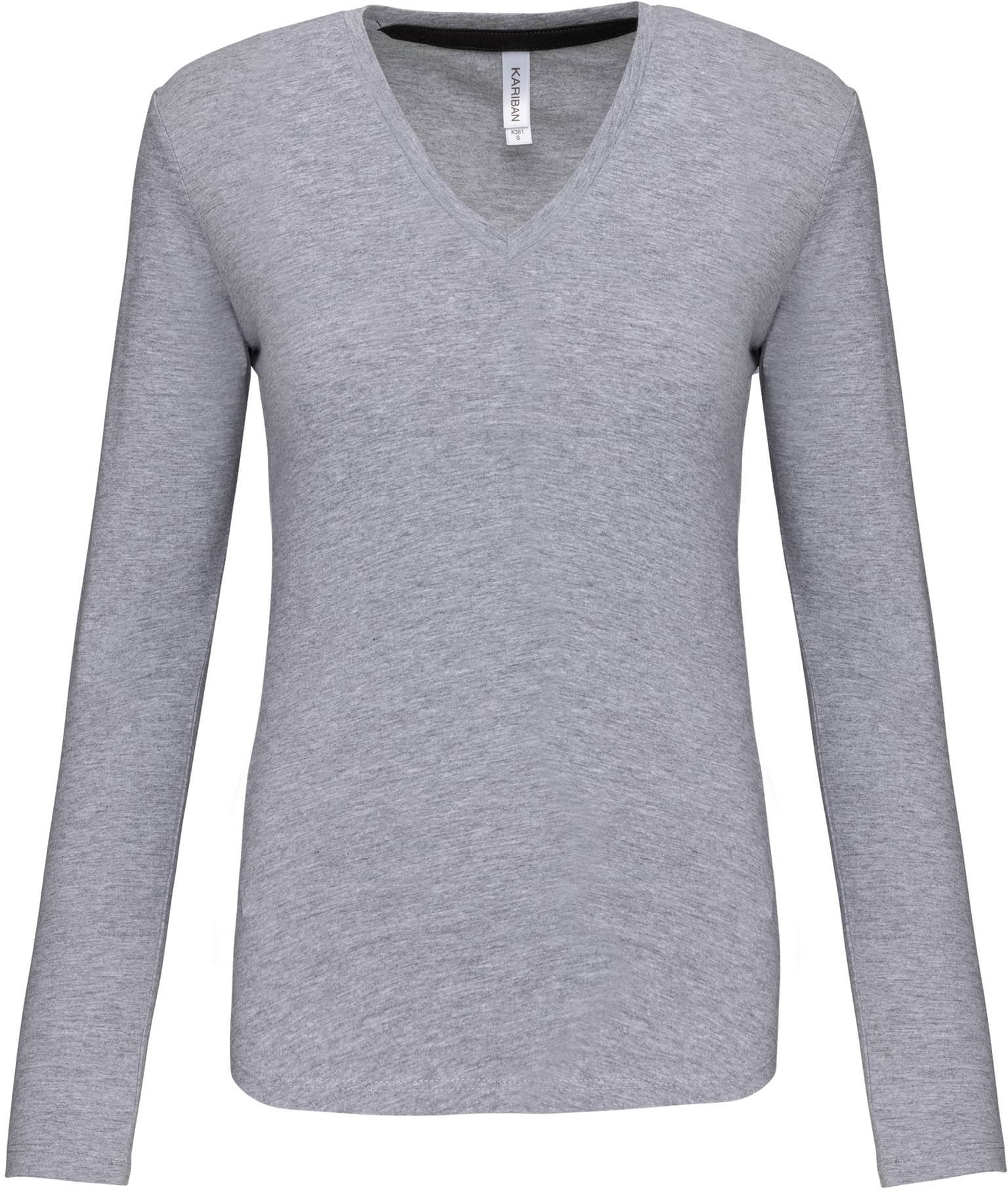 Ladies` Longsleeve V-Neck T-Shirt