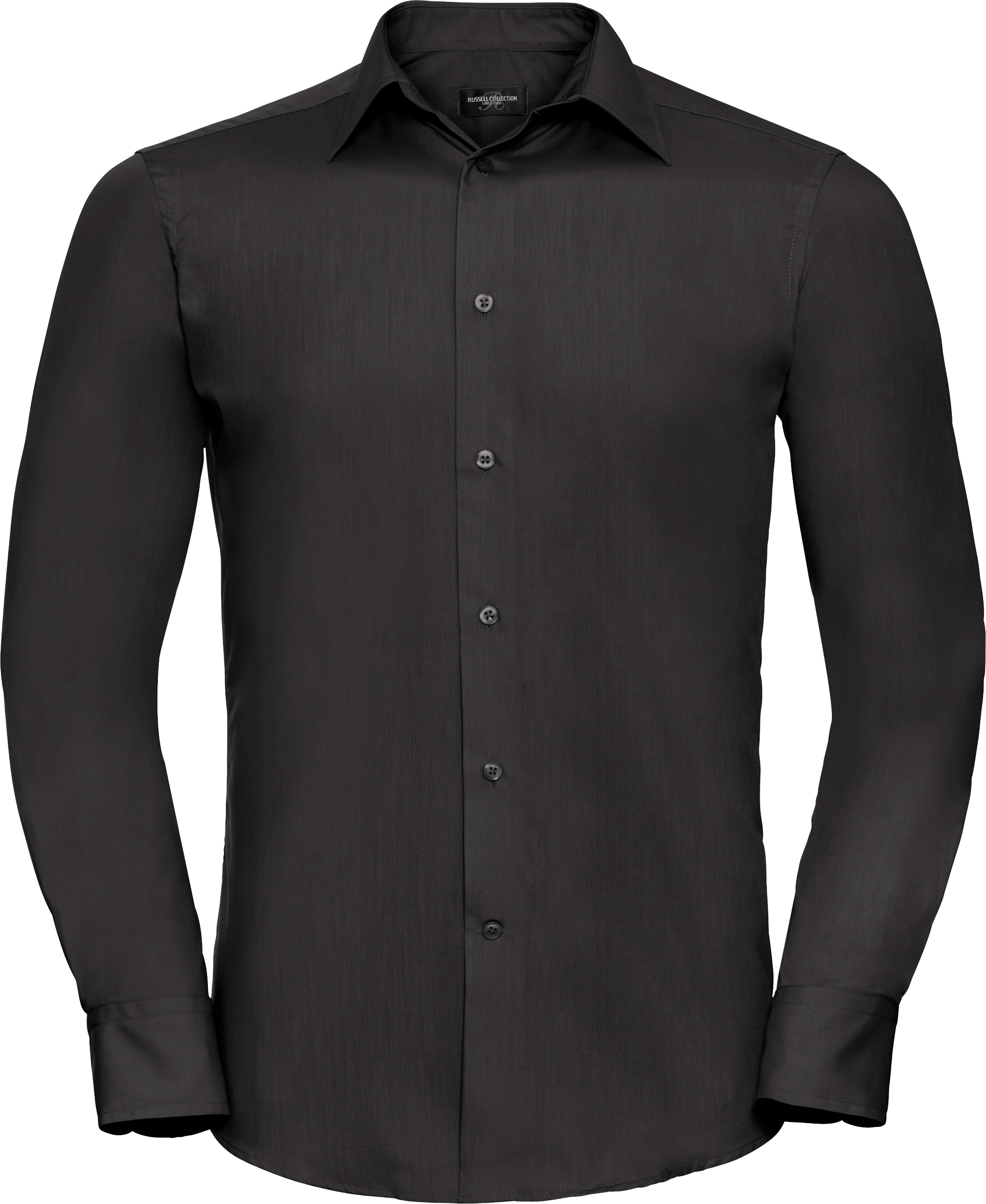 Men's Long Sleeve Tailored Polycotton Poplin Shirt