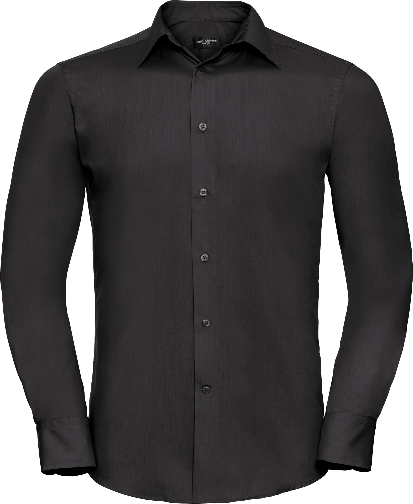 Men's Long Sleeve Tailored Polycotton Poplin Shirt