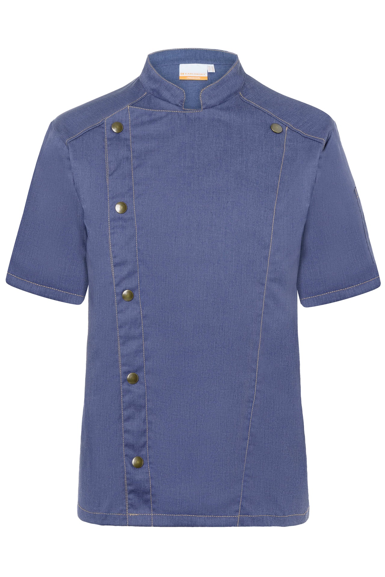Kurzarm Kochjacke Jeans-Style