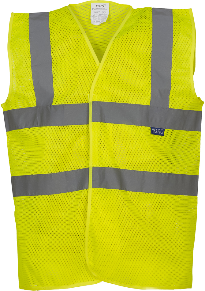 Hi-Vis Top Cool Recycled Open Mesh Waistcoat