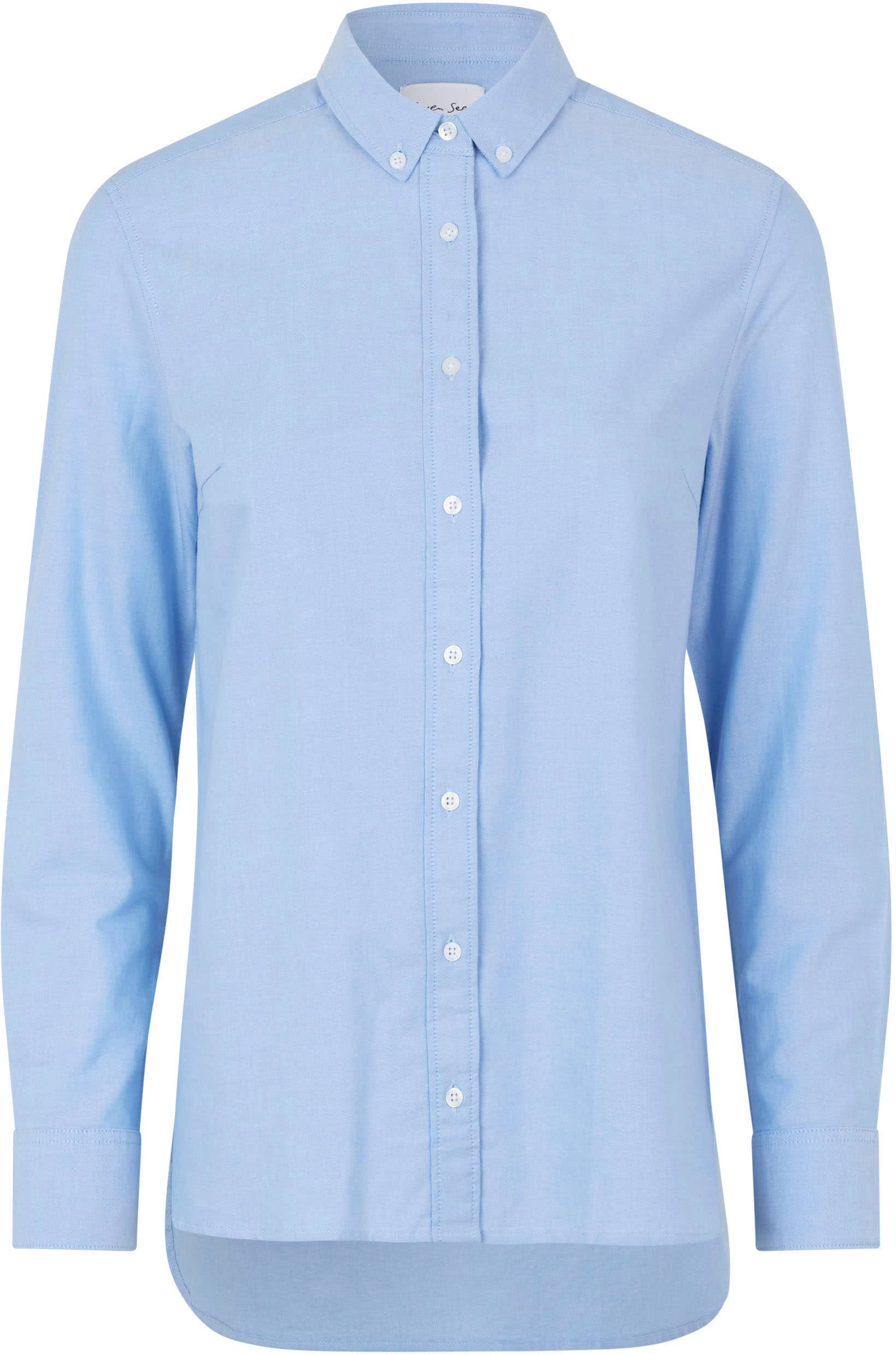 Seven Seas lange moderne Oxford Damen Bluse