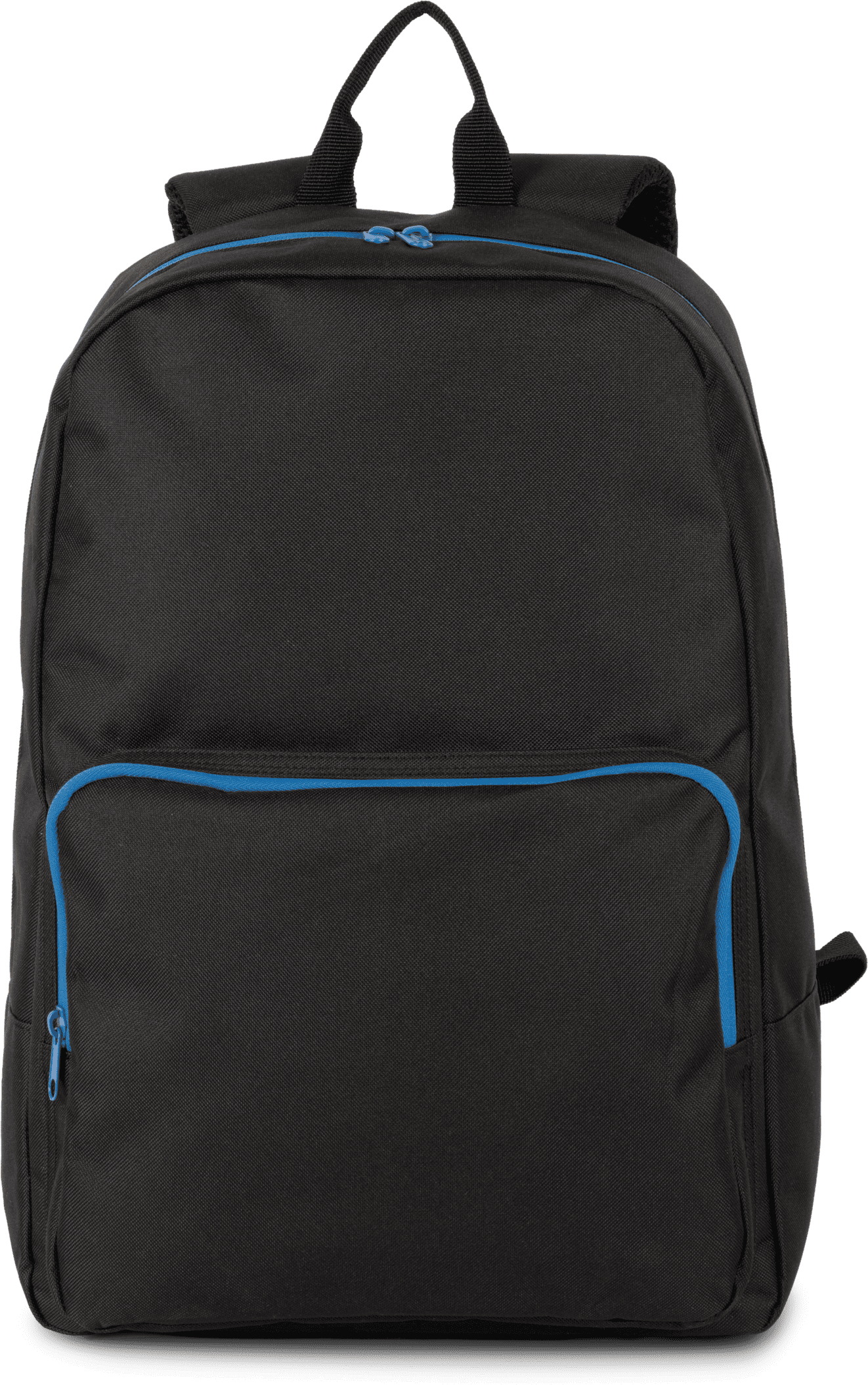 Rucksack mit kontrastfarbenem Reißverschluss aus Polyester