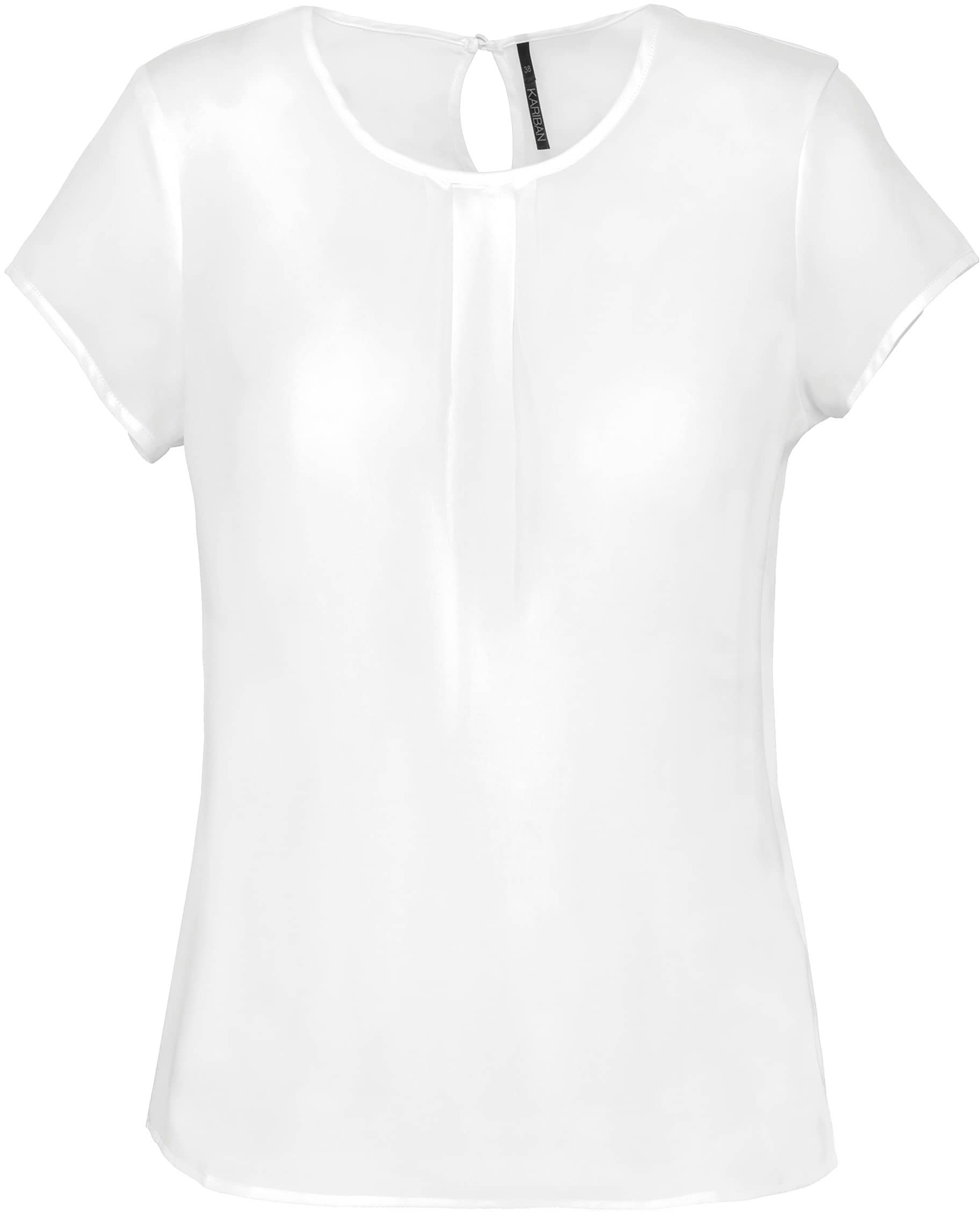 Kurzarm-Kreppbluse für Damen