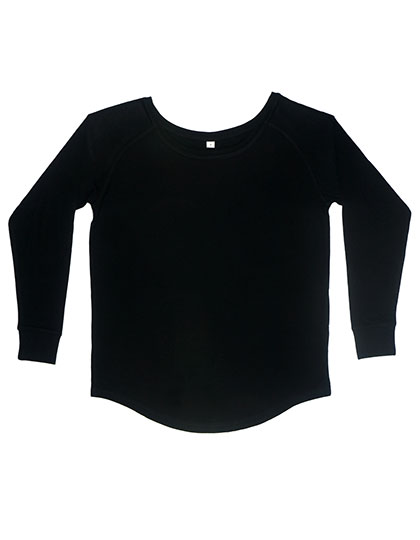 Weit geschnittenes Damen Longsleeve aus Bio-Baumwolle in Umstellung