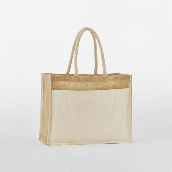 Cotton Pocket Natural Starched Jute Shopper