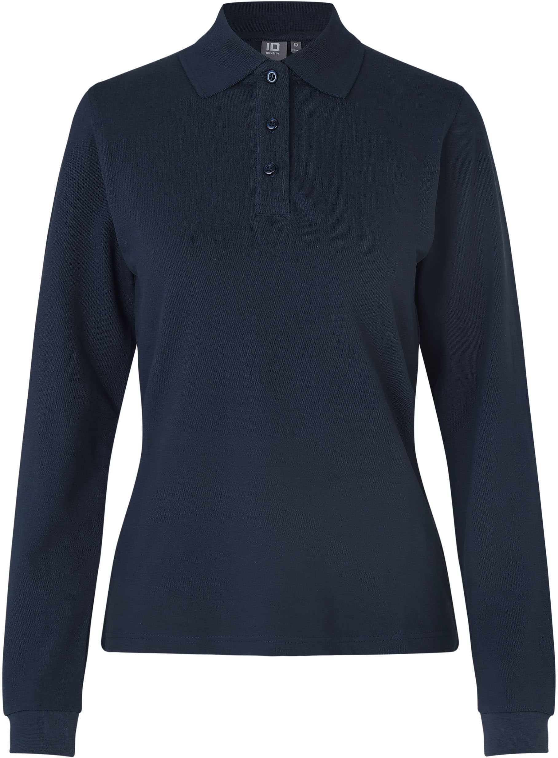Langarm Stretch-Poloshirt 545
