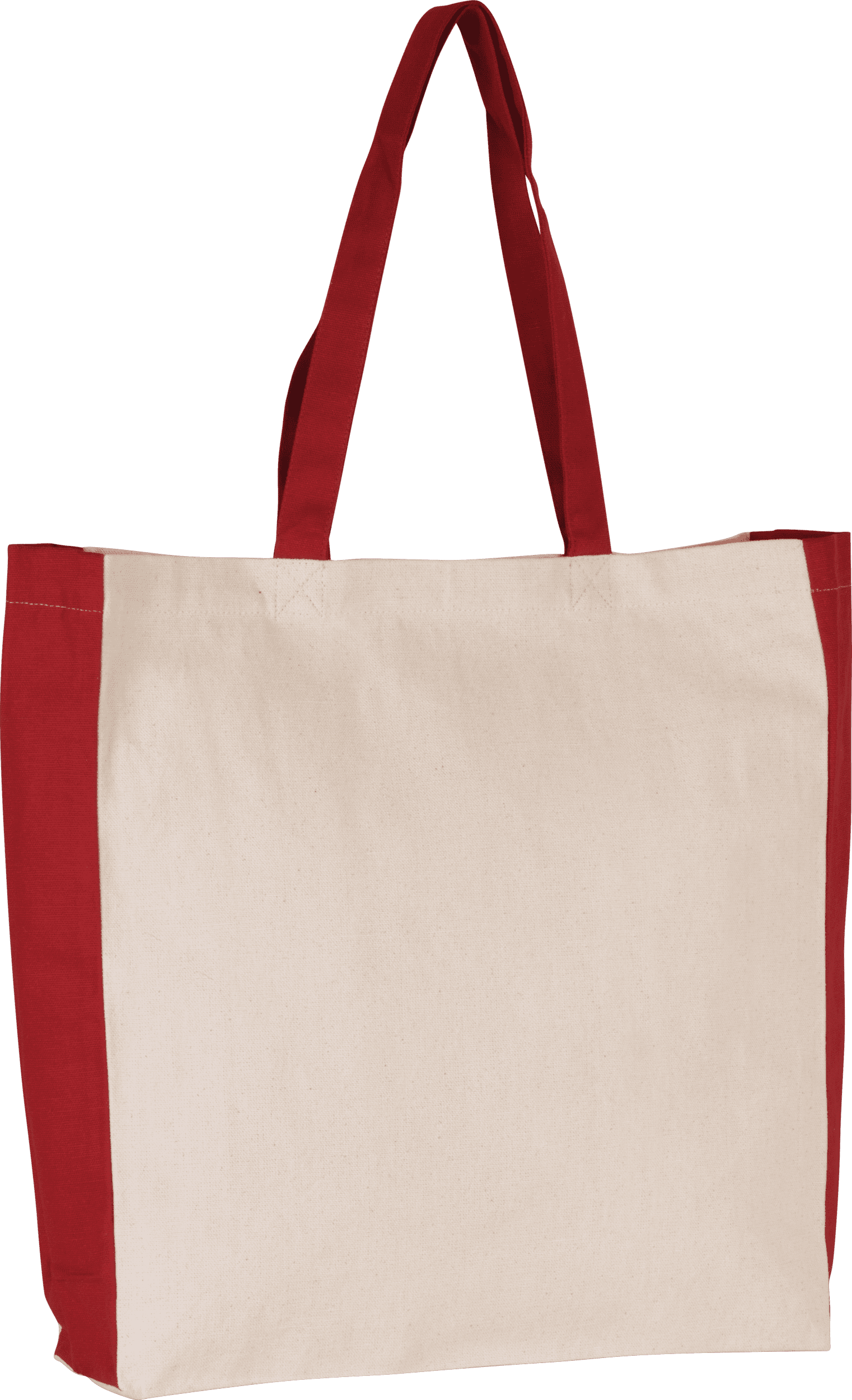Zweifarbige Tasche im Cabas-Stil