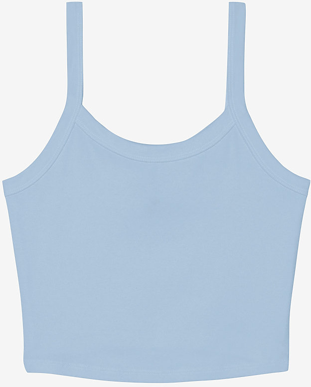 Kurzes Spaghetti-Top mit Mirko-Rib