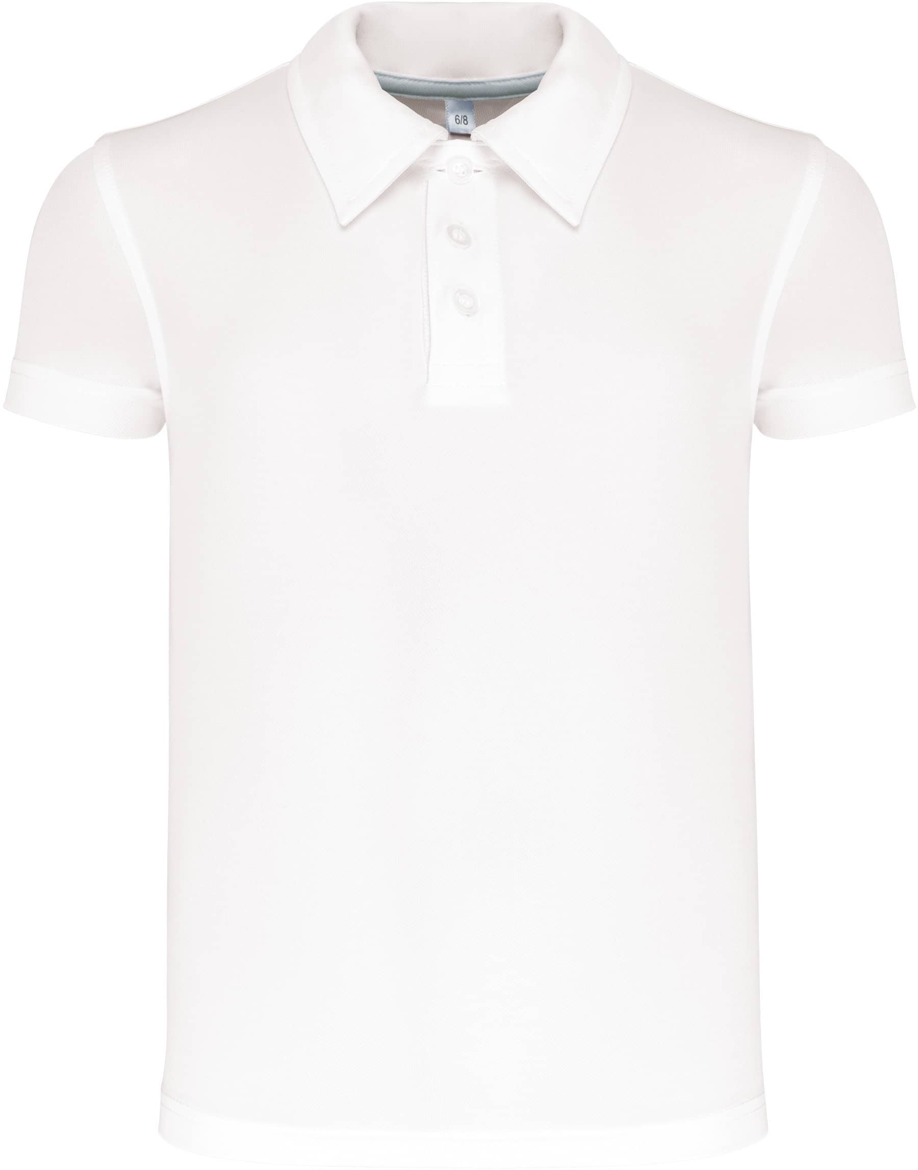 Kinder Kurzarm-Polo - White