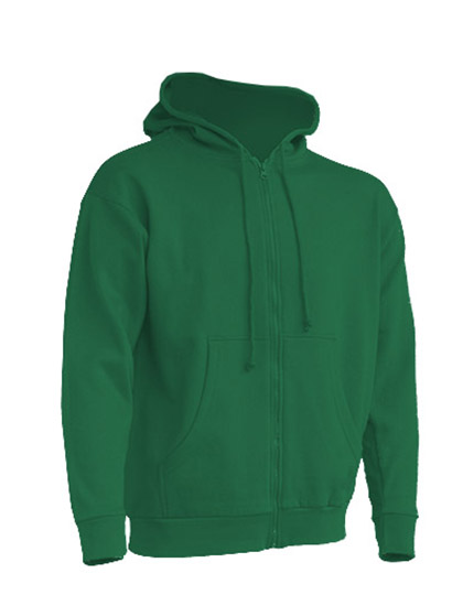 Flauschiger Herren Zip-Hoodie mit Kängurutasche