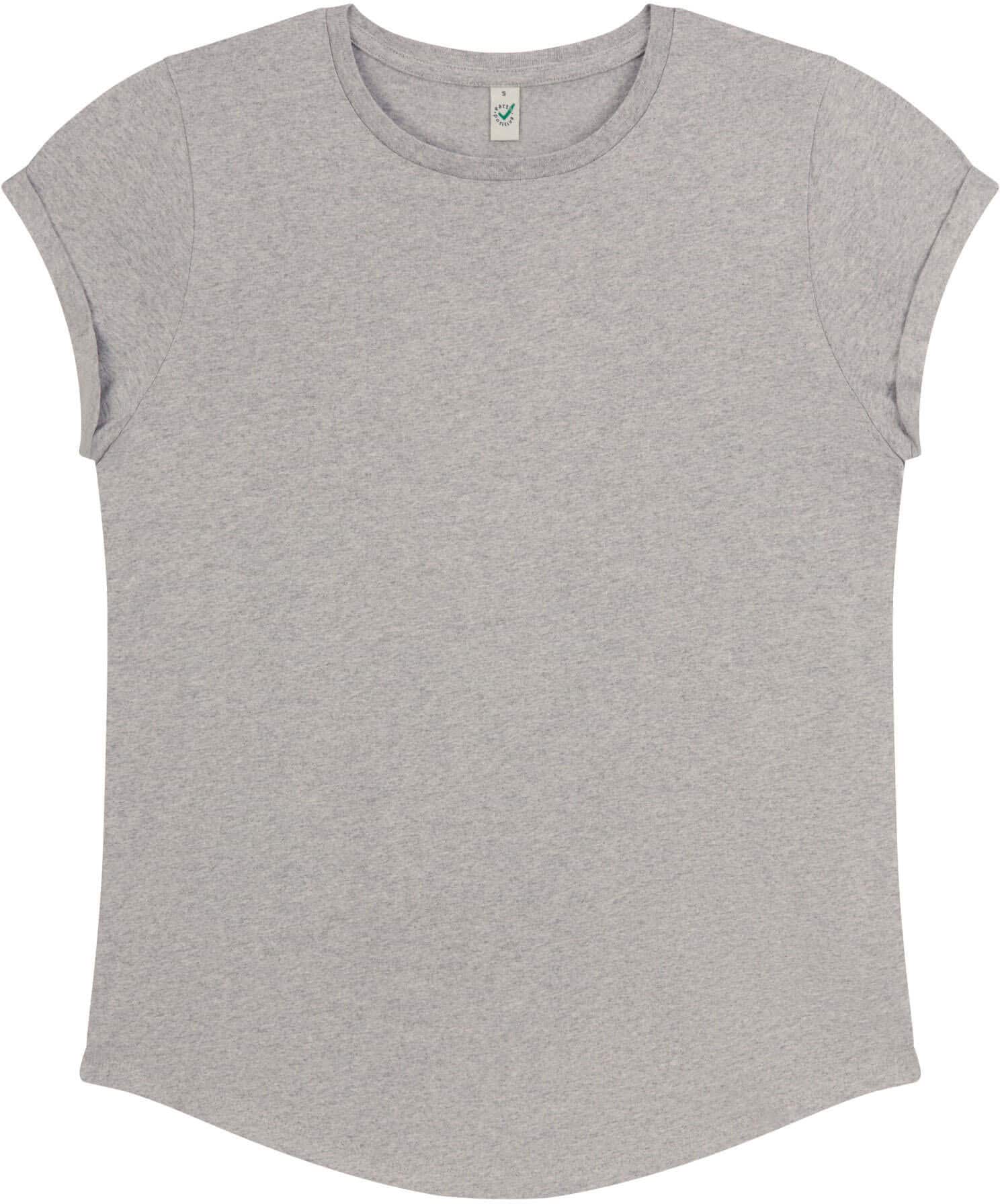 Women`s Rolled Up Sleeve Organic