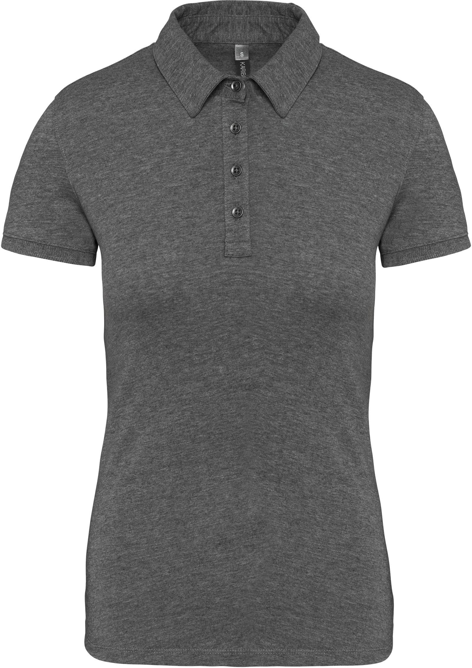 Jersey-Kurzarm-Polohemd für Damen