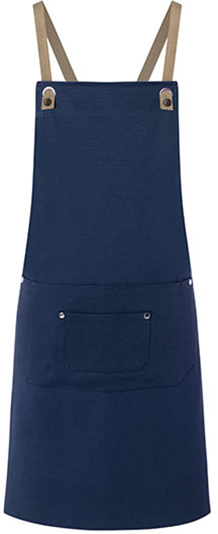 Modische Latzschürze "Urban-Nature" mit Kreuzträgern